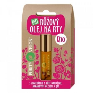 Purity Vision Růžový olej na rty s Q1O Bio 10 ml
