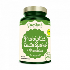 GreenFood Probiotika LactoSpore® s prebiotiky 60 kapslí